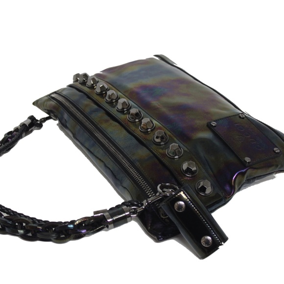 Metallic Patent Metal Studs Over-sized - Picture 10 of 11